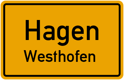 Straßenverzeichnis Hagen Westhofen