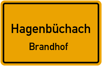 Straßenverzeichnis Hagenbüchach Brandhof