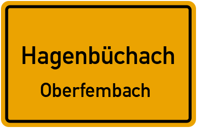Straßenverzeichnis Hagenbüchach Oberfembach