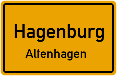 Ortsschild Hagenburg Altenhagen