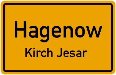 Straßenverzeichnis Hagenow Kirch Jesar