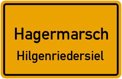 Straßenverzeichnis Hagermarsch Hilgenriedersiel
