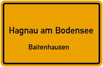 Straßenverzeichnis Hagnau am Bodensee Baitenhausen