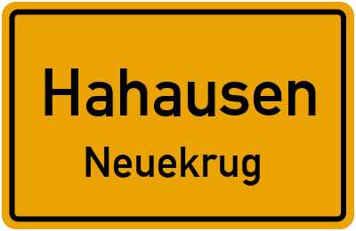 Straßenverzeichnis Hahausen Neuekrug