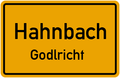 Straßenverzeichnis Hahnbach Godlricht