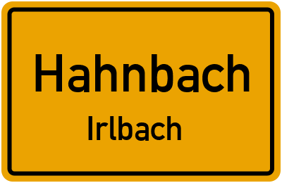 Straßenverzeichnis Hahnbach Irlbach