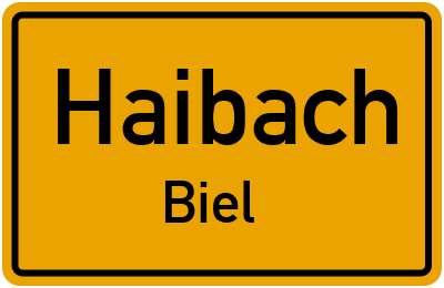 Straßenverzeichnis Haibach Biel