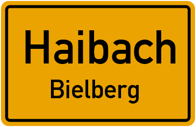 Straßenverzeichnis Haibach Bielberg