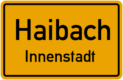 Straßenverzeichnis Haibach Innenstadt