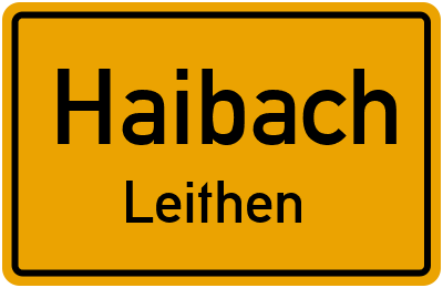Straßenverzeichnis Haibach Leithen