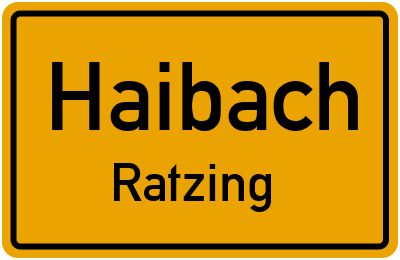 Straßenverzeichnis Haibach Ratzing