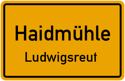 Straßenverzeichnis Haidmühle Ludwigsreut