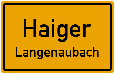Ortsschild Haiger Langenaubach