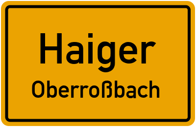 Straßenverzeichnis Haiger Oberroßbach