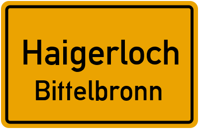 Straßenverzeichnis Haigerloch Bittelbronn