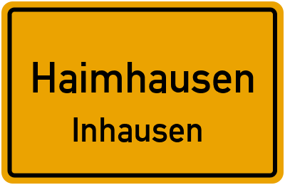 Straßenverzeichnis Haimhausen Inhausen