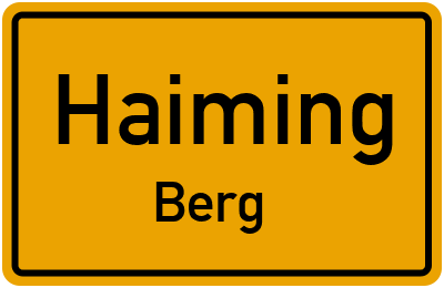 Straßenverzeichnis Haiming Berg