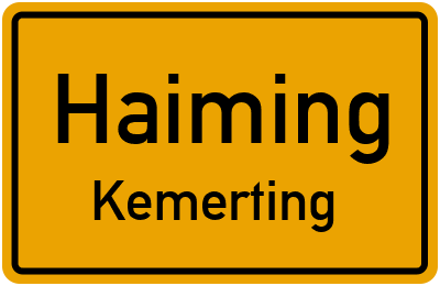 Straßenverzeichnis Haiming Kemerting