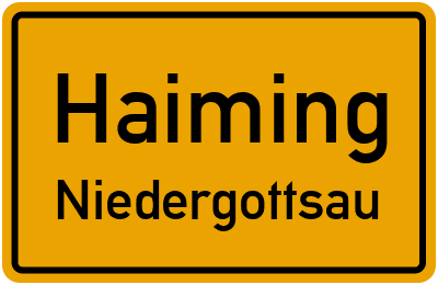 Straßenverzeichnis Haiming Niedergottsau
