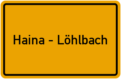 Branchenbuch Haina - Löhlbach, Hessen