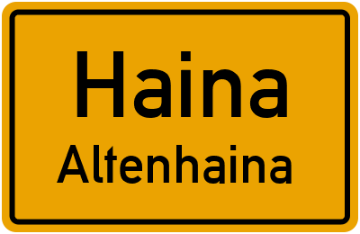 Straßenverzeichnis Haina Altenhaina