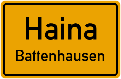 Straßenverzeichnis Haina Battenhausen