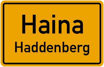 Straßenverzeichnis Haina Haddenberg