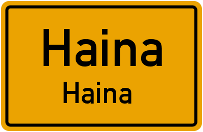 Straßenverzeichnis Haina Haina