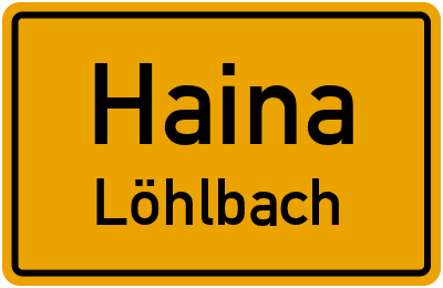 Straßenverzeichnis Haina Löhlbach