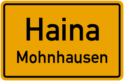 Straßenverzeichnis Haina Mohnhausen