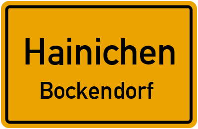 Straßenverzeichnis Hainichen Bockendorf