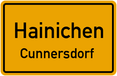 Straßenverzeichnis Hainichen Cunnersdorf