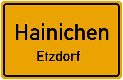 Straßenverzeichnis Hainichen Etzdorf