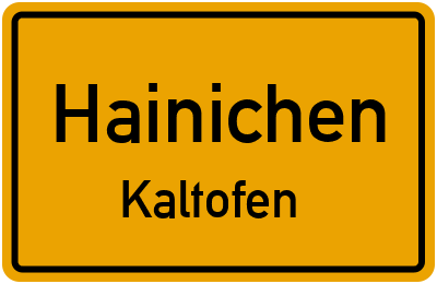 Straßenverzeichnis Hainichen Kaltofen