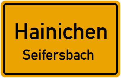 Straßenverzeichnis Hainichen Seifersbach