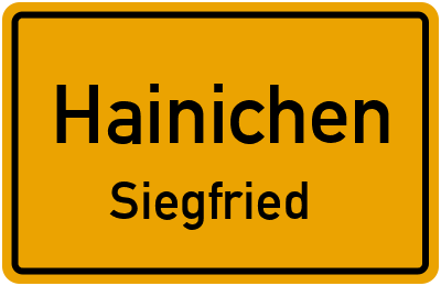Straßenverzeichnis Hainichen Siegfried