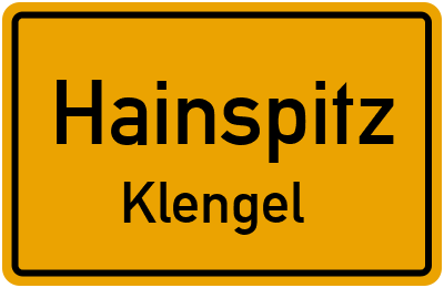 Straßenverzeichnis Hainspitz Klengel