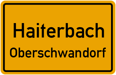 Straßenverzeichnis Haiterbach Oberschwandorf