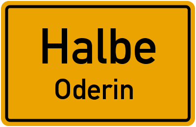 Straßenverzeichnis Halbe Oderin