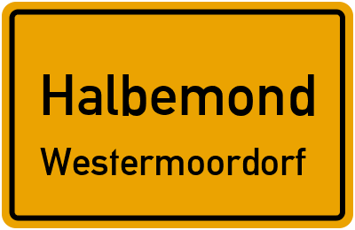 Straßenverzeichnis Halbemond Westermoordorf