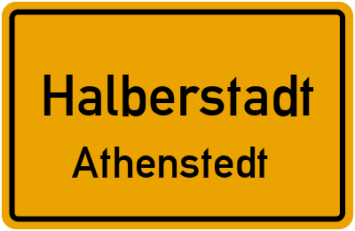 Straßenverzeichnis Halberstadt Athenstedt
