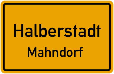 Straßenverzeichnis Halberstadt Mahndorf
