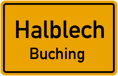 Ortsschild Halblech Buching