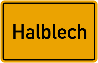 Ortsschild von Gemeinde Halblech in Bayern