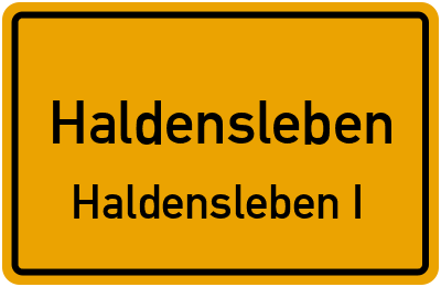 Straßenverzeichnis Haldensleben Haldensleben I