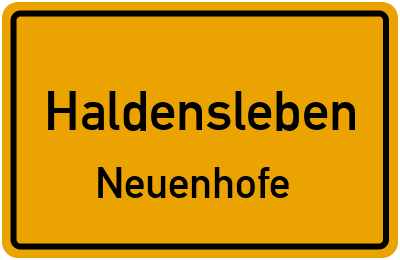 Straßenverzeichnis Haldensleben Neuenhofe