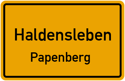 Straßenverzeichnis Haldensleben Papenberg