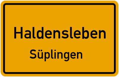 Straßenverzeichnis Haldensleben Süplingen