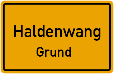 Straßenverzeichnis Haldenwang Grund
