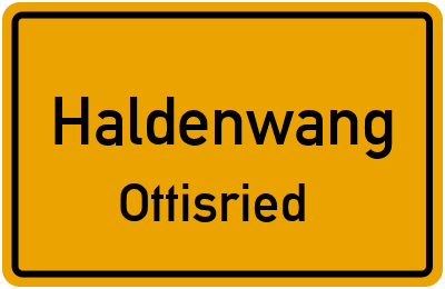 Straßenverzeichnis Haldenwang Ottisried